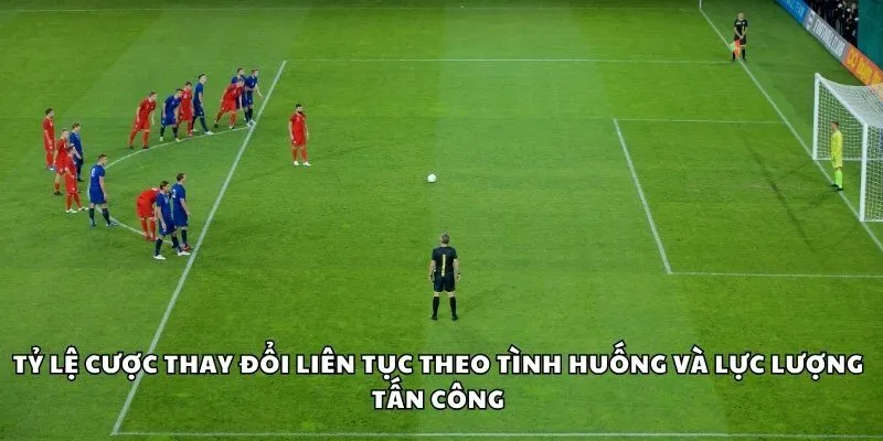 Tỷ lệ cược thay đổi liên tục theo tình huống và lực lượng tấn công